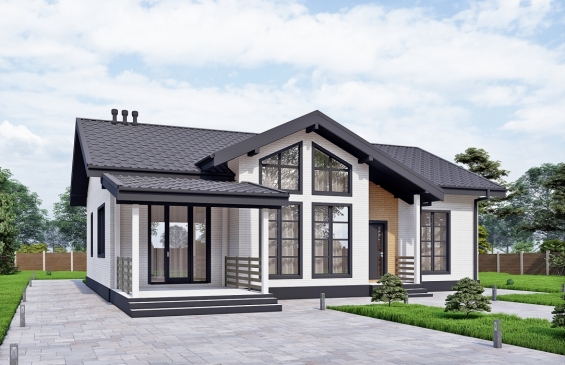 Rg6568 - Одноэтажный дом с тремя спальнями и вторым светом.